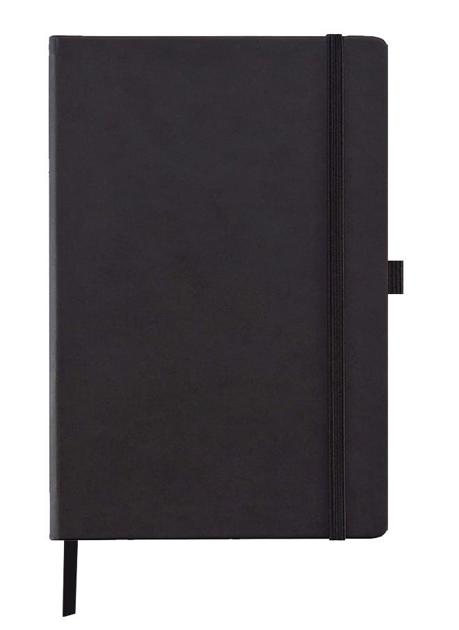 Theodor - Designer A5 Thick Black Hardcover Notebook Console - Image 1