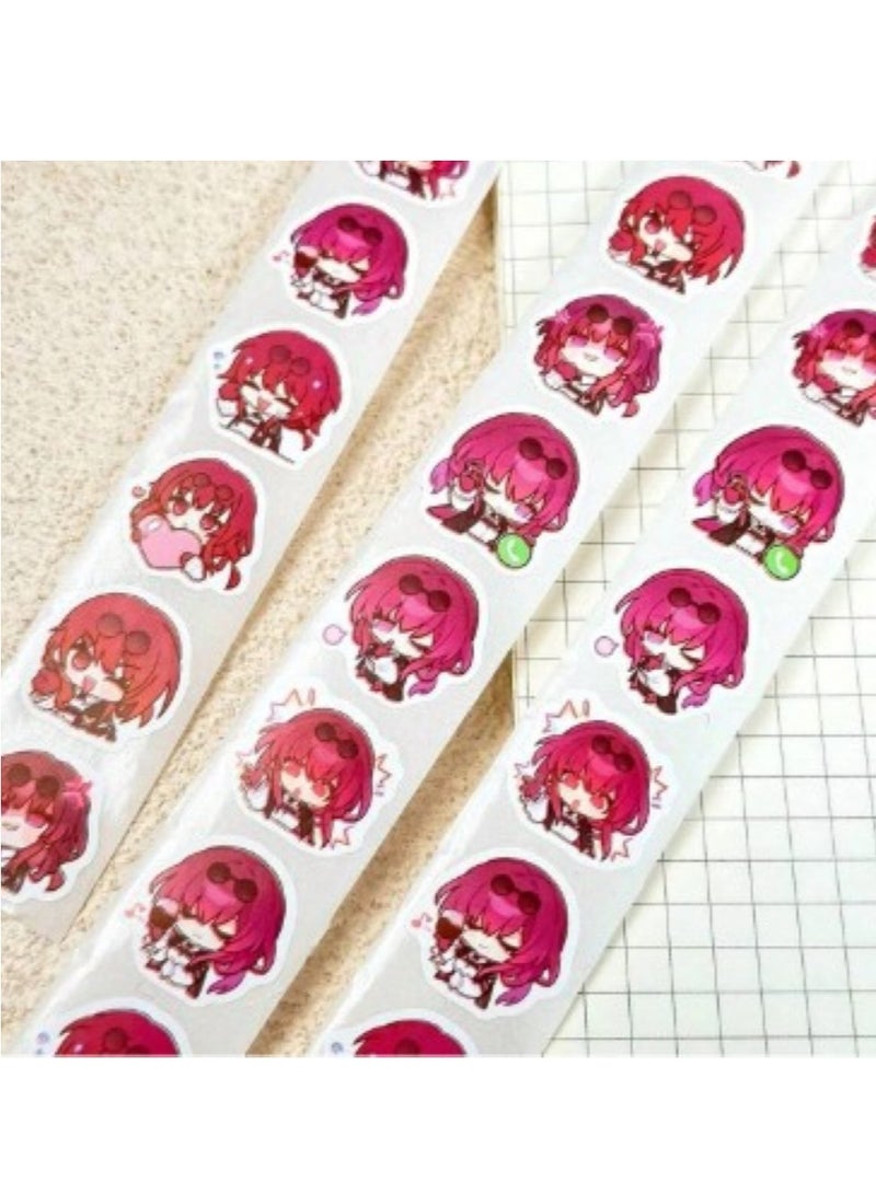 Generic A Roll Of Stickers Printed With The Kafka Cartoon Character, Cute And Suitable For Decorative Purposes And Decorating Notebooks,  500 Stickers.  - Image 2