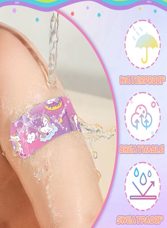 CoolShef ضمادات كول شيف الكرتونية للأطفال، 120 قطعة، شرائط لاصقة من مادة البولي إيثيلين للبنات، ضمادات لطيفة مقاومة للماء للبنات - عبوة قطعة واحدة - 5 أشكال - Image 3