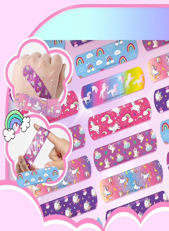 CoolShef ضمادات كول شيف الكرتونية للأطفال، 120 قطعة، شرائط لاصقة من مادة البولي إيثيلين للبنات، ضمادات لطيفة مقاومة للماء للبنات - عبوة قطعة واحدة - 5 أشكال - Image 5