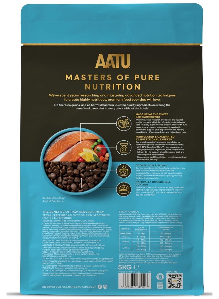 AATU 80/20 Complete Dry Dog Food, Salmon 5kg - Dry Food Alternative to Raw Feeding, High Protein. No Nasties, No Fillers. - Image 3