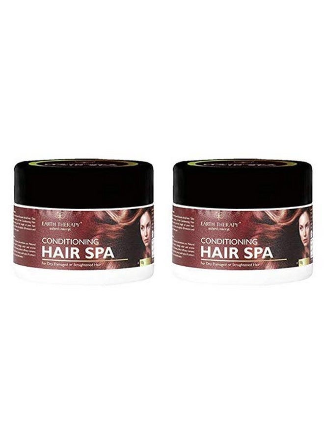 EARTH THERAPY - Keratin & Organic Argan Oil Hair Spa Professional Salon Conditioning Hair Treatment Deep Repair Nourishing At Home For Natural Shine Strength For Women & Men 2 X 50G - Image 1