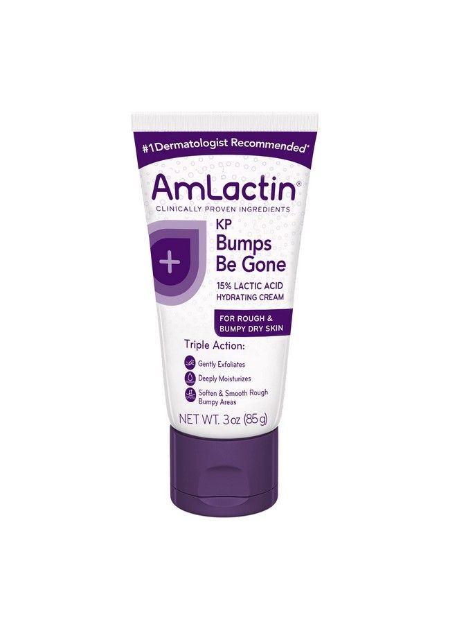 AmLactin Kp Bumps Be Gone Hydrating Cream Moisturizing Cream For Rough And Bumpy Dry Skin 3 Oz Tube - Image 1