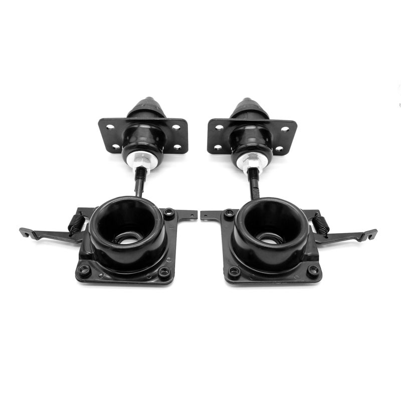 Hood Latch 4PCS Black: 100% Brand-New High-Quality - Long Service Life Hood Release Set for Volvo VNL 2004-2017 Driver Side Upper & Lower Latch Replacement - Image 1