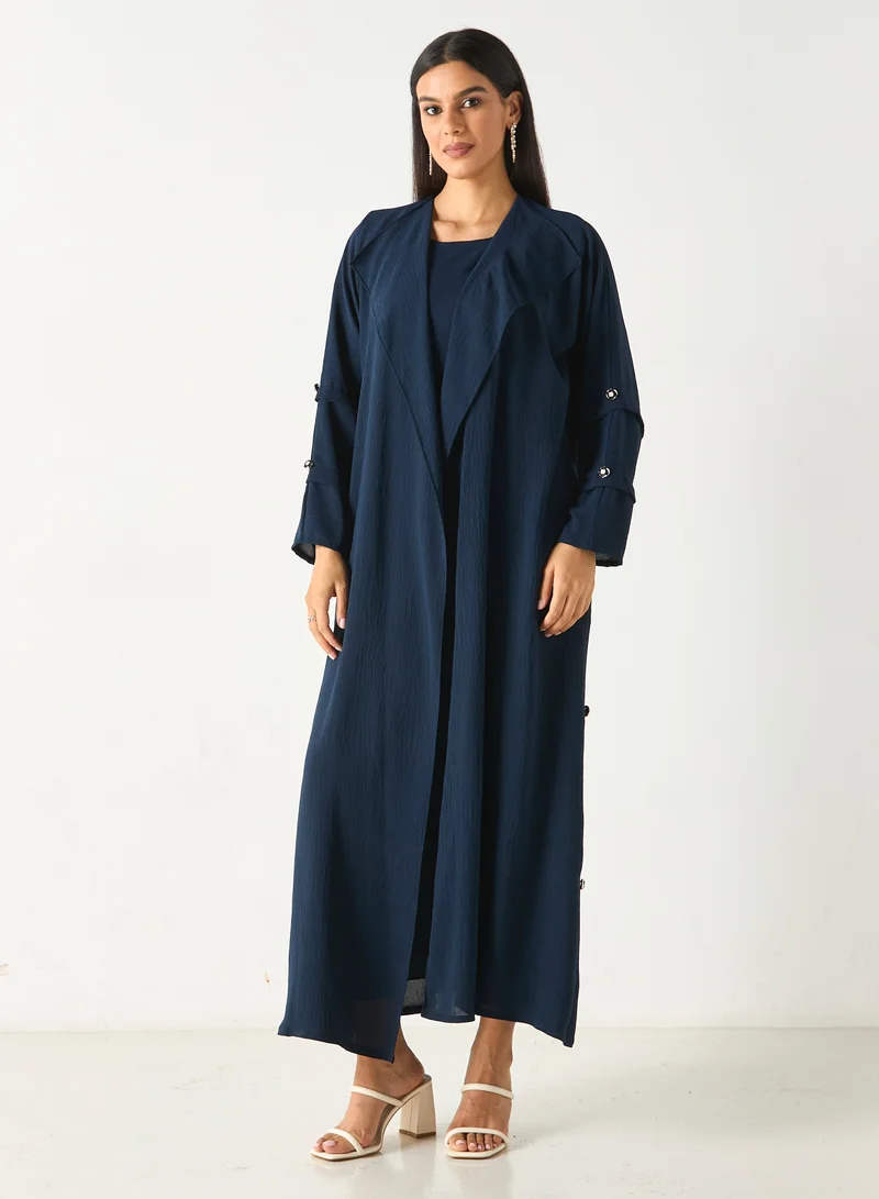 Hadiyath Al Madinah HM - Classic Open front Abaya