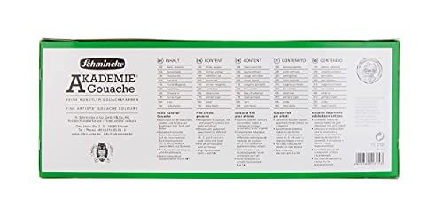 Schmincke - AKADEMIE® Gouache, 10 x 2,03 fl oz / 60 ml tubes, 72 210 097, 10 tubes of fine gouache in a cardboard set, opaque, matt and intense colors, high lightfastness - Image 2