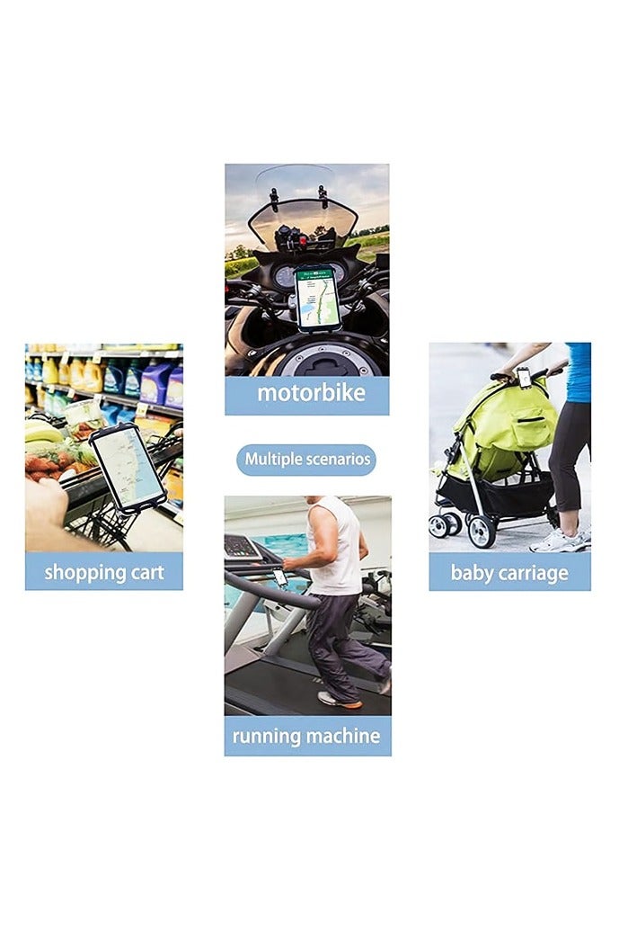 دراجة دراجة نارية الهاتف جبل من السيليكون غير الانزلاق الدائم,حامل الهاتف الدراجة القابلة للفصل للمقابلات,متوافق مع 3.5 "-7" الهواتف - Image 4