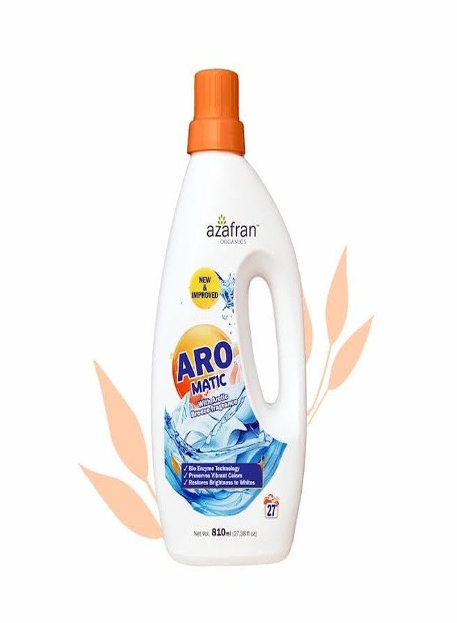 Azafran Plant Based ARO Matic Arctic Breeze Liquid Detergent, Removes Tough Stains, Ideal for Top or Front Load, For All Clothes, Delicates & Baby Clothes, Gentle on Skin, Eco-Friendly & Biodegradable - Image 3