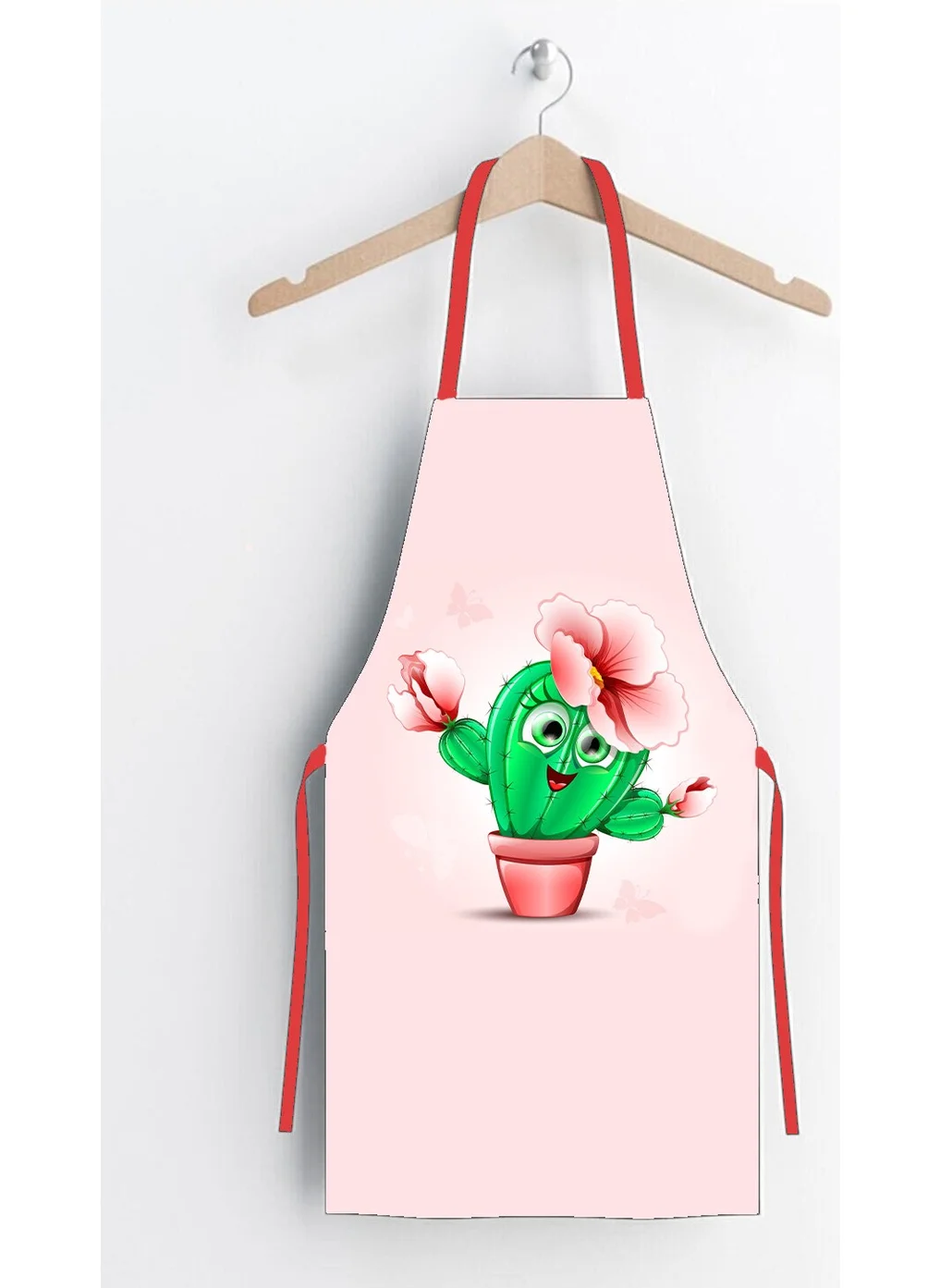 Ays Home Powder Cute Cactus Kitchen Apron