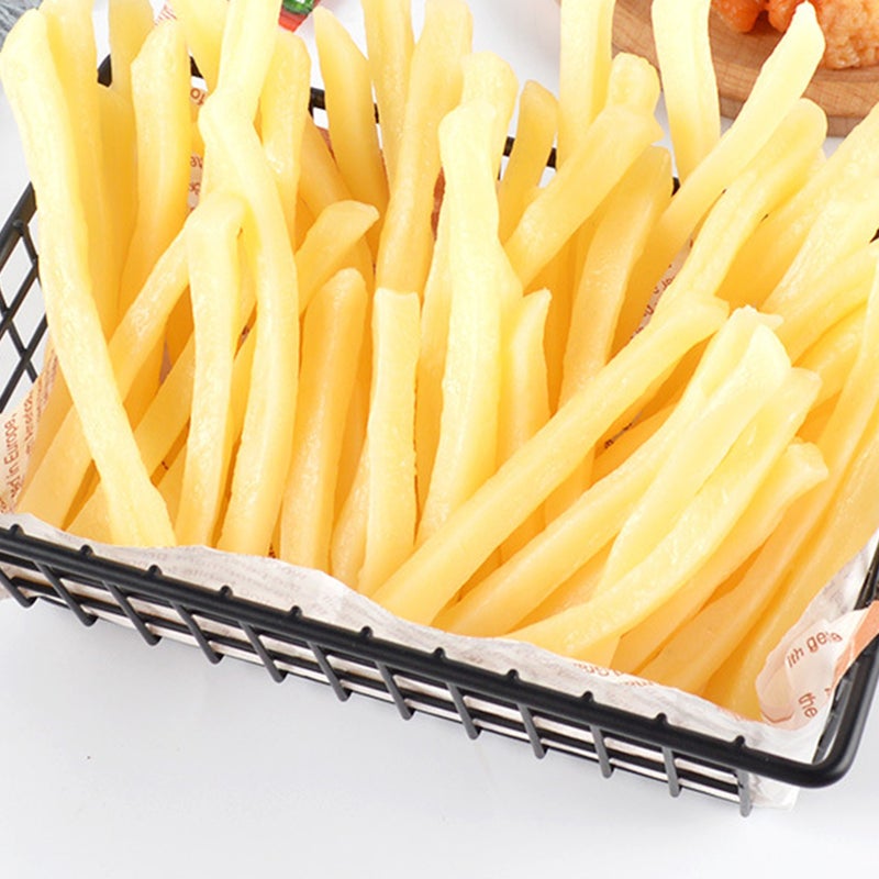 20pcs Realistic Fake French Fries Lifelike Simulation French Fries Props (Random Length) - Image 1