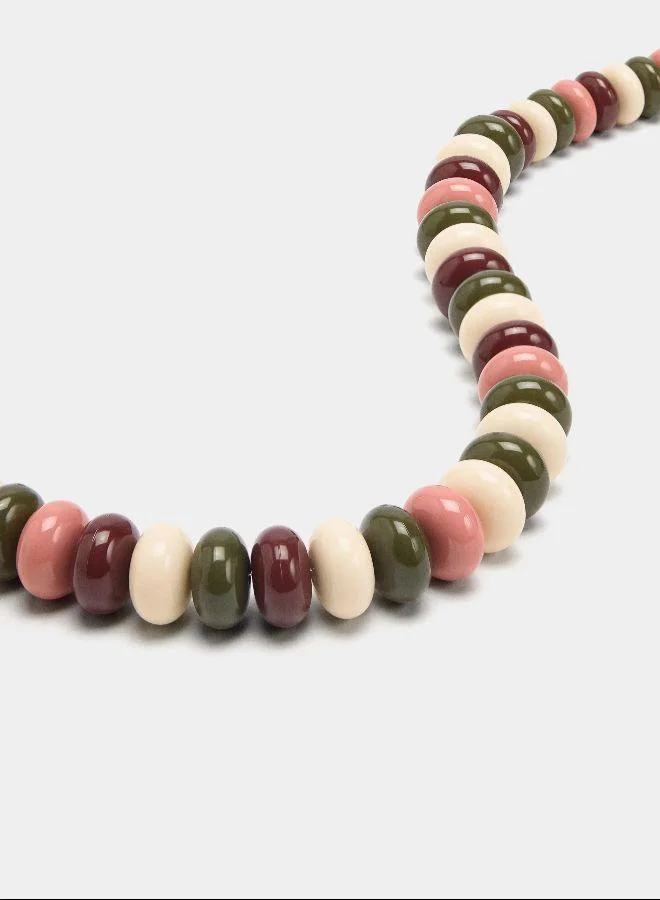 PARFOIS Multicolour Short necklace with multicolor beads for Women | Best Price UAE