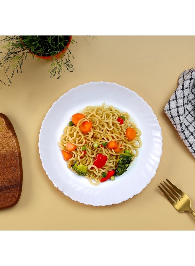 DELCASA طبق شوربة ديلكاسا DC3298 من الأوبال، أبيض، بحجم 8.5 إنش - Image 2