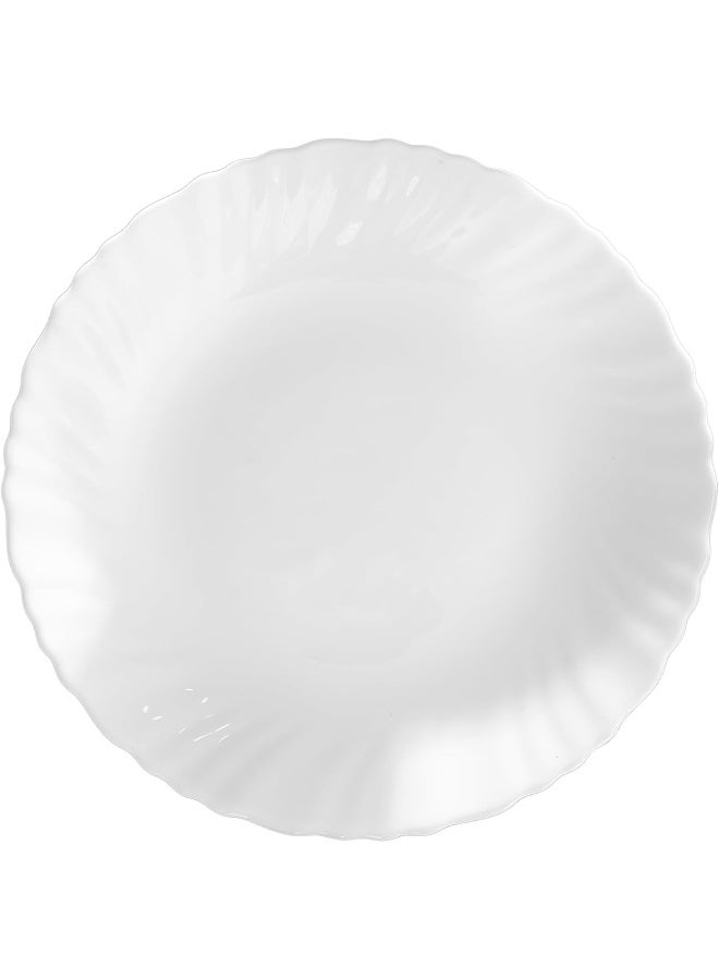DELCASA طبق شوربة ديلكاسا DC3298 من الأوبال، أبيض، بحجم 8.5 إنش - Image 1