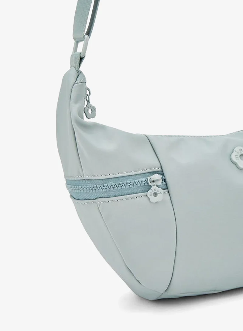 Missy GREEN Solid Crossbody Bag With Zip Pockets for Women | Best Price UAE