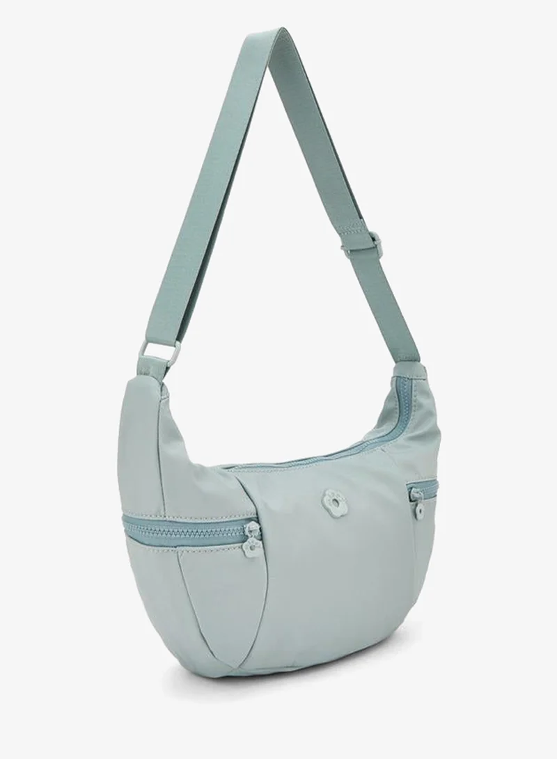 Missy GREEN Solid Crossbody Bag With Zip Pockets for Women | Best Price UAE