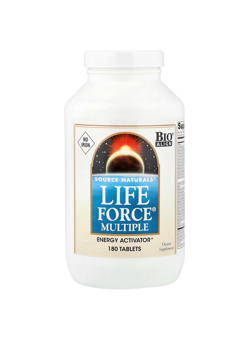 Life Force® Multiple, No Iron, 180 Tablets