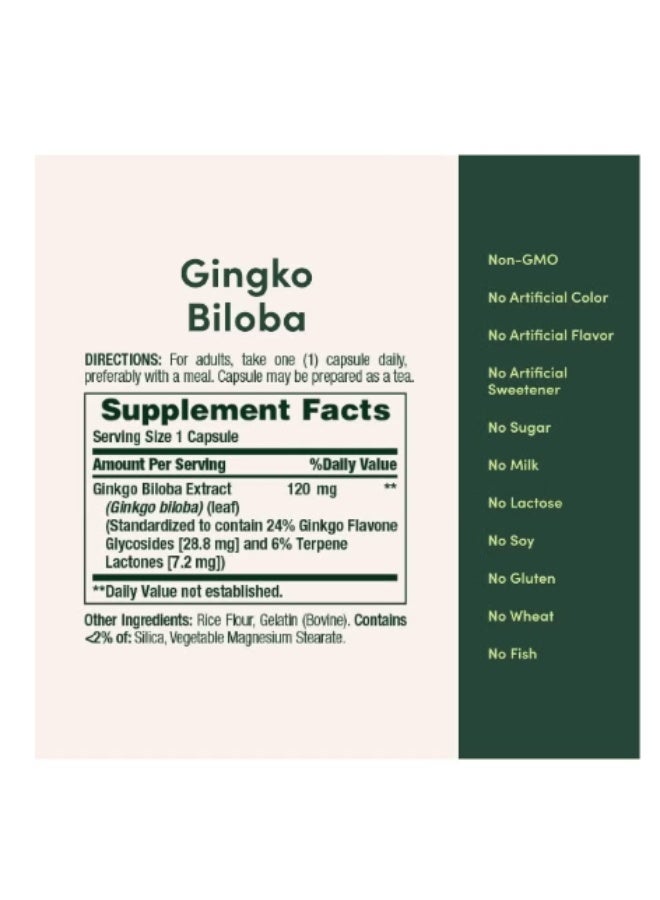 general Ginkgo Biloba 120 Mg 100 Capsules - Image 2