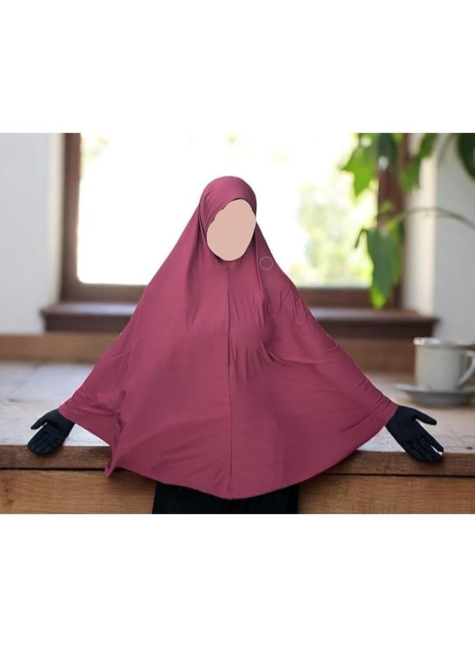 خمار صلاة للنساء - خمار طويل بخامة زيدة طرية ومريحة ( للصلاة . للبلكونة . للإستقبال . لمختلف الاستخدامات ) - Image 5