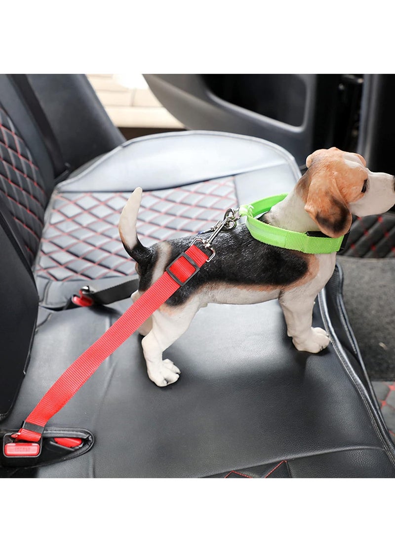 Zikra 2 Pack Dog Seat Belt,Adjustable Safety Dog Seat Car Harness,Comfortable Dog Seat Belt Harness for Vehicle Pet Safety Seat Belts Heavy Duty Strong Durable Car Harness for Dogs - Image 2