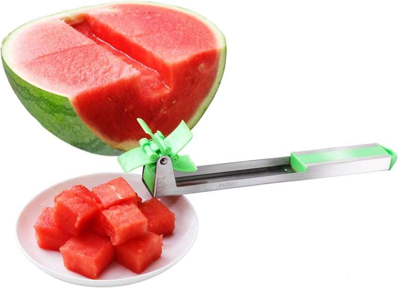 YIDADA Watermelon Slicer Cutter - Stainless Steel Knife Corer Fruit Vegetable Tools Kitchen Gadgets with Melon Baller Scoop Extra - Image 5