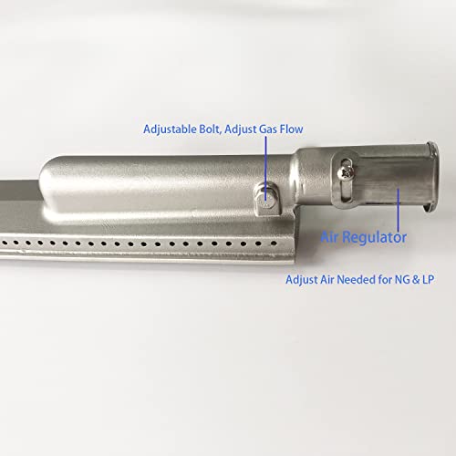 GRILLJOB 5PC Heavy Duty Cast Stainless Steel 304 BBQ Grill Burners Bull Grill Replacement Parts for Cal Flame Aussie Blaze Thermos Turbo and More - Image 5