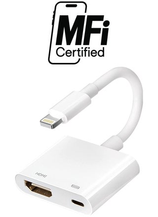MFi Certified] Lightning to HDMI, Lightning to 1080P Audio Digital AV Adapter, 4K Video HDMI Sync Screen Connector with Charging Port for iPhone 11/XS/XR/X/8 7, iPad on HD TV/Monitor/Projector - pzsku/Z7E01B5D87C1C4E12D5CBZ/45/_/1738266781/b0e32595-4905-4f7c-b425-92d738bbf99f