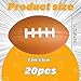 Hxezoc Mini Football Stress Balls 20 Packs Football Foam Sports Balls Small Squeeze Anxiety Bulk Toy Ball for Kids Football Birthday Party School Carnival Party Supplies - Image 4
