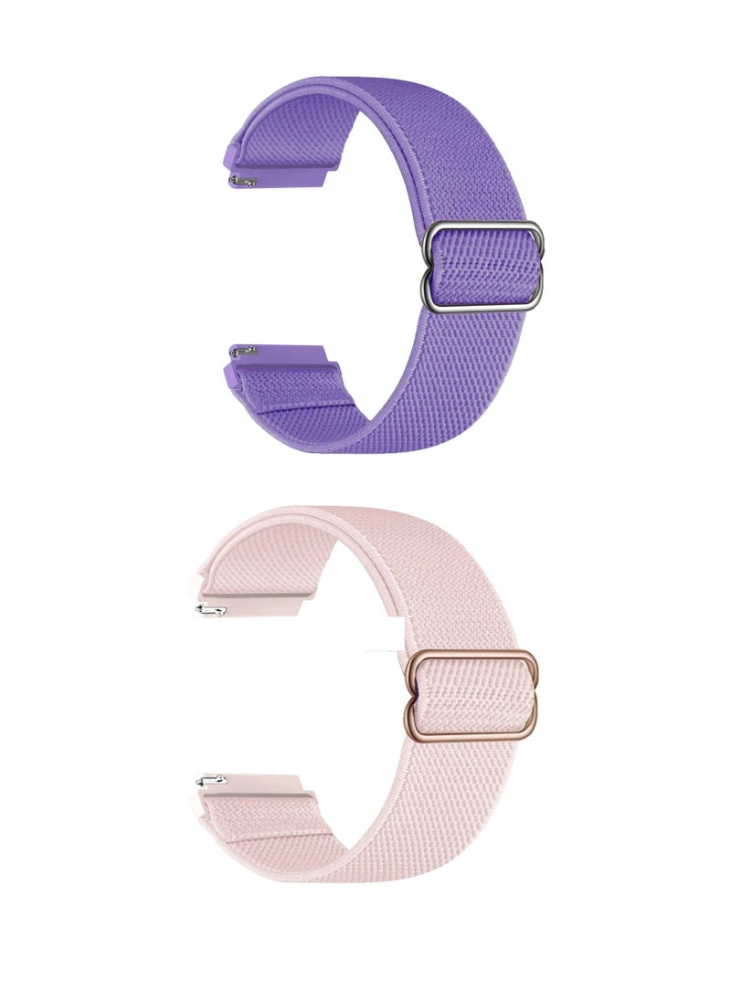 TWEGGON 2pc Samsung Watch 7/Watch 6/Watch 5/Watch 4 Band, Replacement Watch Band/Strap Compatible with All 20mm Watches  - Image 1
