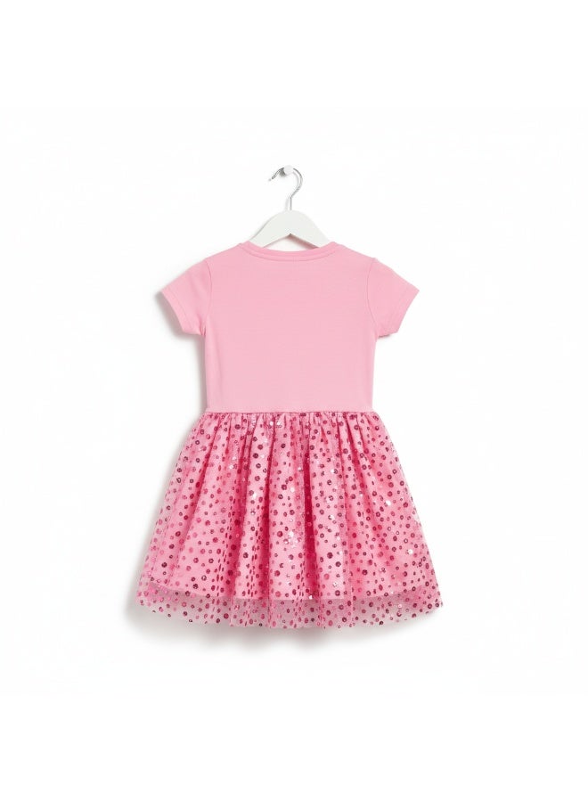 Disney PRINCESS - GIRL'S TULLE DRESS 100% COTTON | MESH 100% POLYESTER| - Image 2