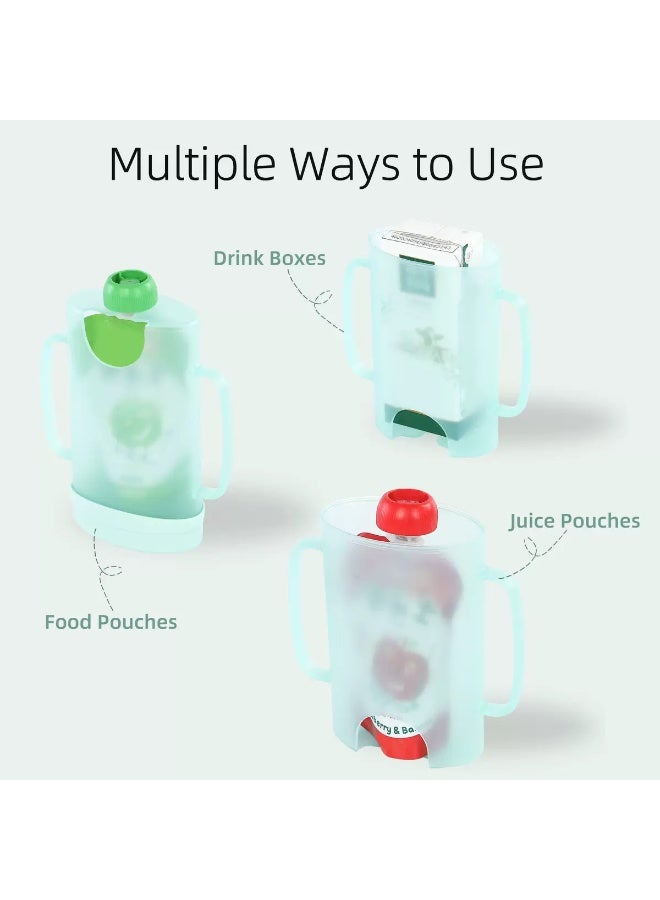 Baby Self-Feeding And Avoid Mess Baby Food Bag Holder Handles Are Easy To Hold - Image 3
