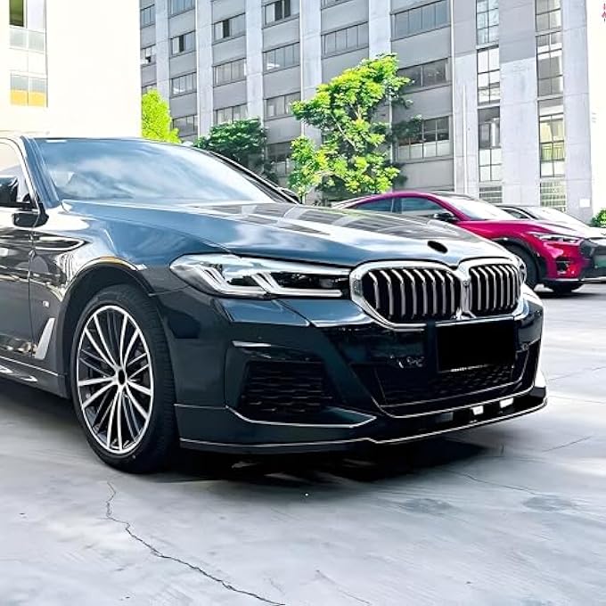 NeespoC Front Bumper Lip Splitter Spoiler Fit for BMW 5 Series G30 LCI M Sport M550i/ 530e/ 530i/ 540i 2020 2021 2022 2023 Painted Gloss Black Accessories Air Chin Body Kit - Image 4
