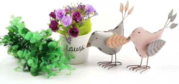 Notakia Small Animal Statues Home Decor Modern Style Birds Decorative Ornaments for Living Room, Bedroom, Office Desktop, Cabinets (Black  2Pcs) - Image 2