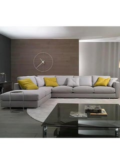 Poppins HOME European Style Hotel l Shaped 3 4 Seaters Sofa Bed Modern Recliner Couch Living Room Home Furniture Sectional Sofa Set