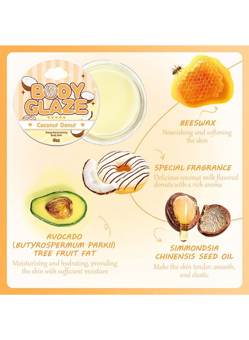 KASTWAVE KASTWAVE Coconut Body Butter, Body Lotion with Organic Shea Butter & Jojoba Oil, Nourishing Skin, Natural Perfume, Body Moisturiser for Dry Skin, Sun Damaged Skin  - Image 5