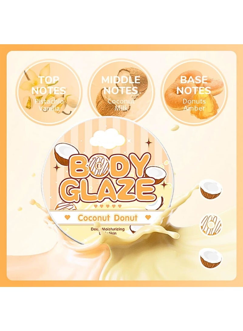 KASTWAVE KASTWAVE Coconut Body Butter, Body Lotion with Organic Shea Butter & Jojoba Oil, Nourishing Skin, Natural Perfume, Body Moisturiser for Dry Skin, Sun Damaged Skin  - Image 3