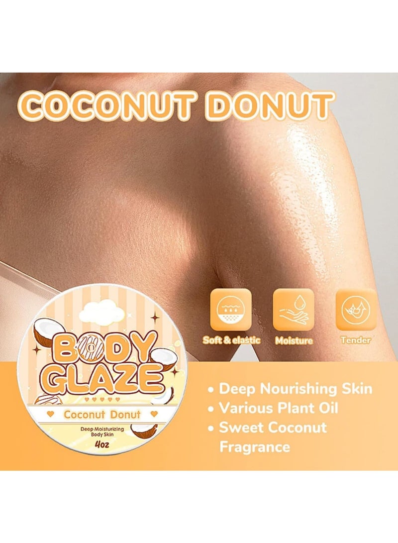 KASTWAVE KASTWAVE Coconut Body Butter, Body Lotion with Organic Shea Butter & Jojoba Oil, Nourishing Skin, Natural Perfume, Body Moisturiser for Dry Skin, Sun Damaged Skin  - Image 2