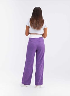 High-Waist Purple Folded Waistband Wide Leg Trousers. - pzsku/Z7E02161673B8D1F27FABZ/45/_/1721181114/87f613c6-4831-4c3e-a732-0532211bb063