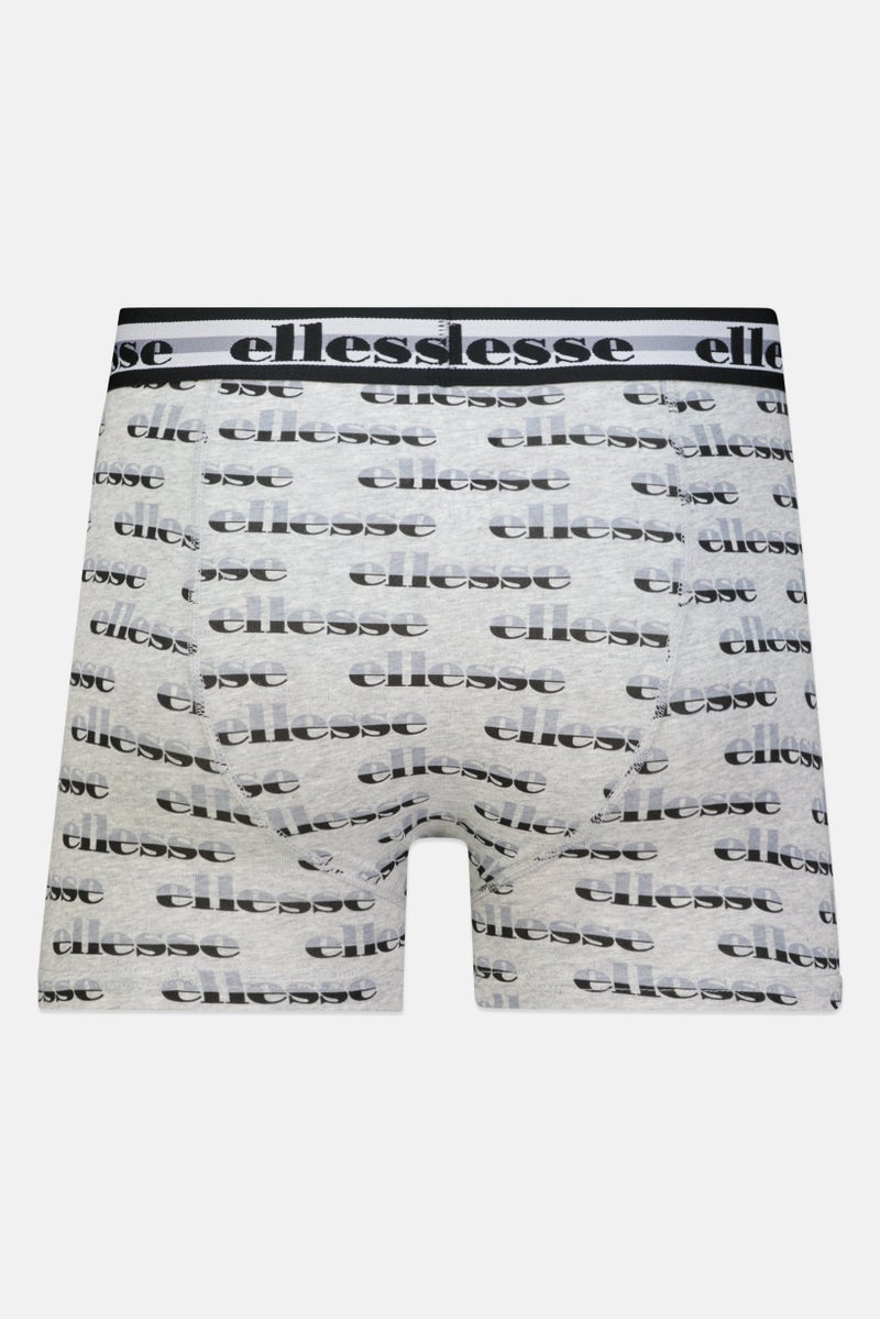 Ellesse Men 3 Piece Brand Logo Trunks, Multicolor - Image 2