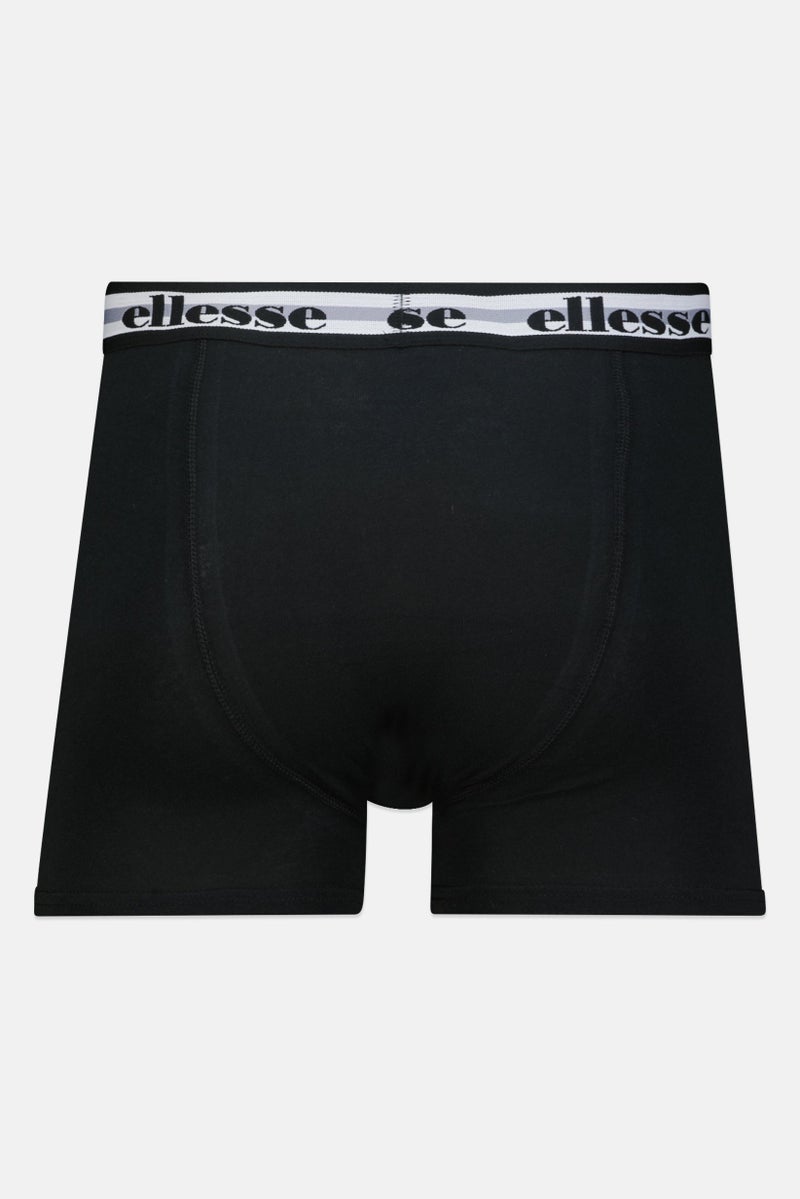 Ellesse Men 3 Piece Brand Logo Trunks, Multicolor - Image 4