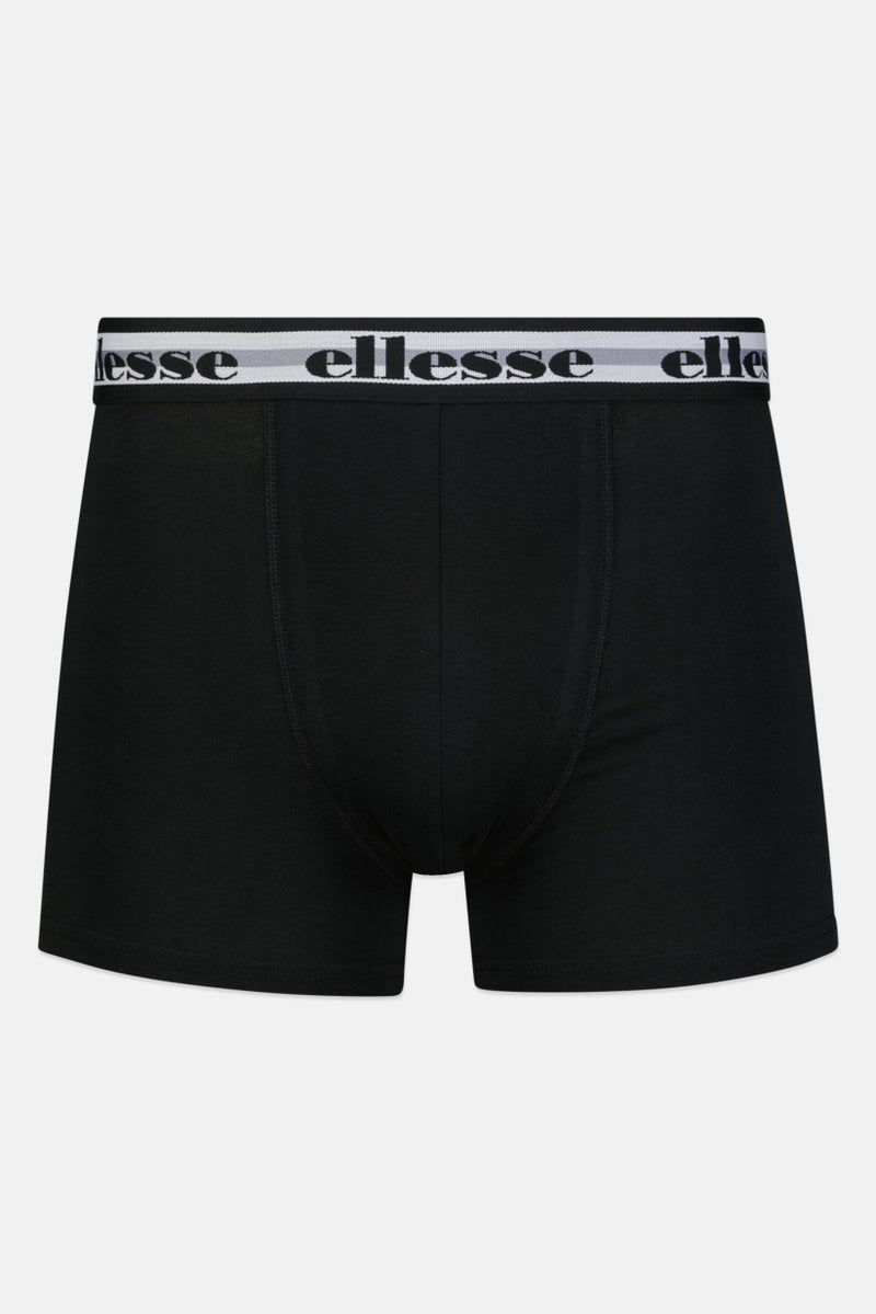 Ellesse Men 3 Piece Brand Logo Trunks, Multicolor - Image 5
