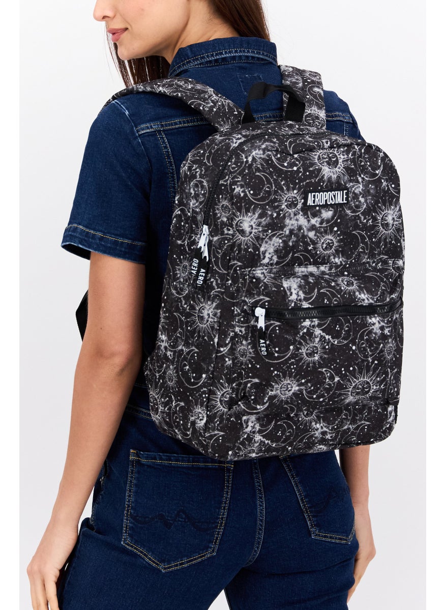 Aeropostale - Women Brand Logo Backpack 41 H x 30 L x 11 W cm, Black Combo - Image 1