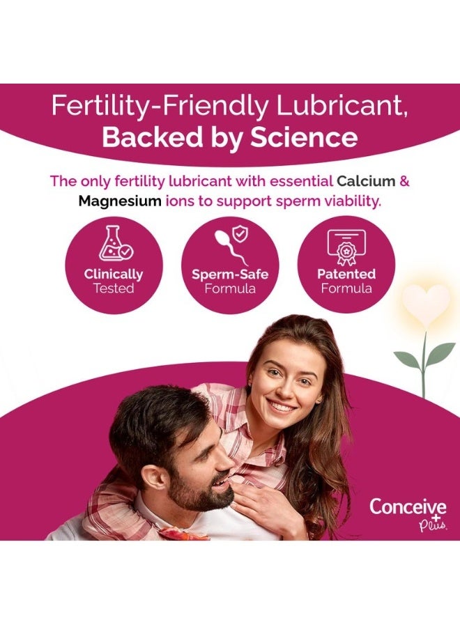 CONCEIVE PLUS Fertility Lubricant for Couples Trying to Conceive Naturally | Water-Based Lube and Lube Support for Intimacy | Water Based Lubrification for Women pH Balance | 8 Pre-Filled Applicators - Image 2