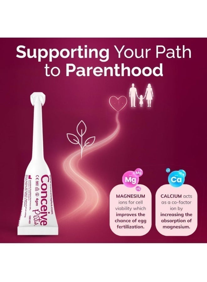 CONCEIVE PLUS Fertility Lubricant for Couples Trying to Conceive Naturally | Water-Based Lube and Lube Support for Intimacy | Water Based Lubrification for Women pH Balance | 8 Pre-Filled Applicators - Image 2