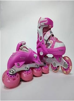 Generic Patinage 4 Lighting Wheels, Disnep, Pink, Size (35-38) for Girls 