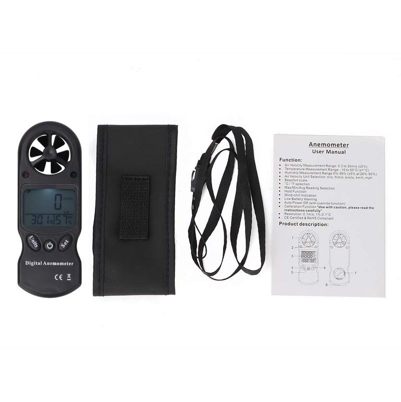 TL 300 Handheld Digital Anemometer Wind Speed Meter Thermometer Hygrometer 3 In 1 - Image 3