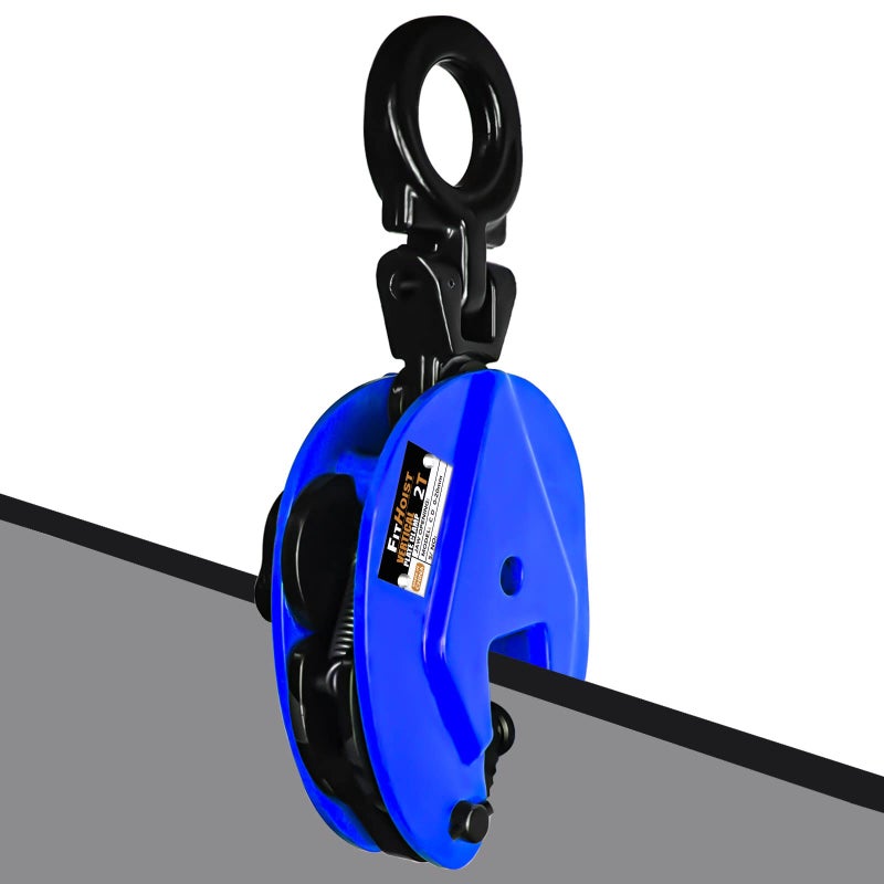 FITHOIST Vertical Plate Clamp 4400Lbs Load Capacity Lifting Clamp Jaw Opening 13 inch 2ton Heavy Duty Plate Clamp for Lifting and Transporting