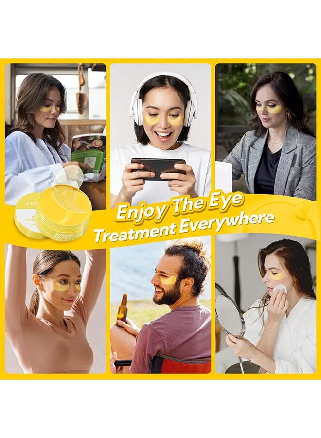 LANBENA Retinol Hydra-Gel Eye Patches, Gold Under Eye Mask Retinol And Collagen, Under Eye Mask For Face Care, Eye Masks For Dark Circles And Puffiness, Under Eye Masks For Beauty And Personal Care 30 Pairs - Image 5