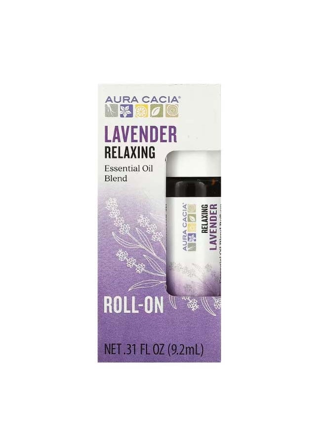 Aura Cacia Essential Oil Blend Soothing Roll-On Lavender 0.31 fl oz 9.2 ml  - Image 2
