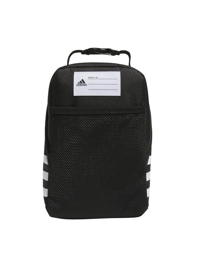 Adidas adidas Santiago Bag Cooler, Insulated Food Container, Adult Lunch Boxes for Women and Men with Mesh Pocket, Black/White, One Size  - Image 5