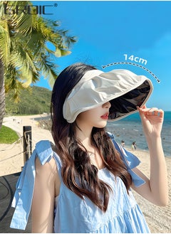 GROIC Sun Visor Hat for Women with Wide Brim UV Protection Golf Cap Tennis Running Sunshade Hat, Outdoor Sports Accessories  - Image 4